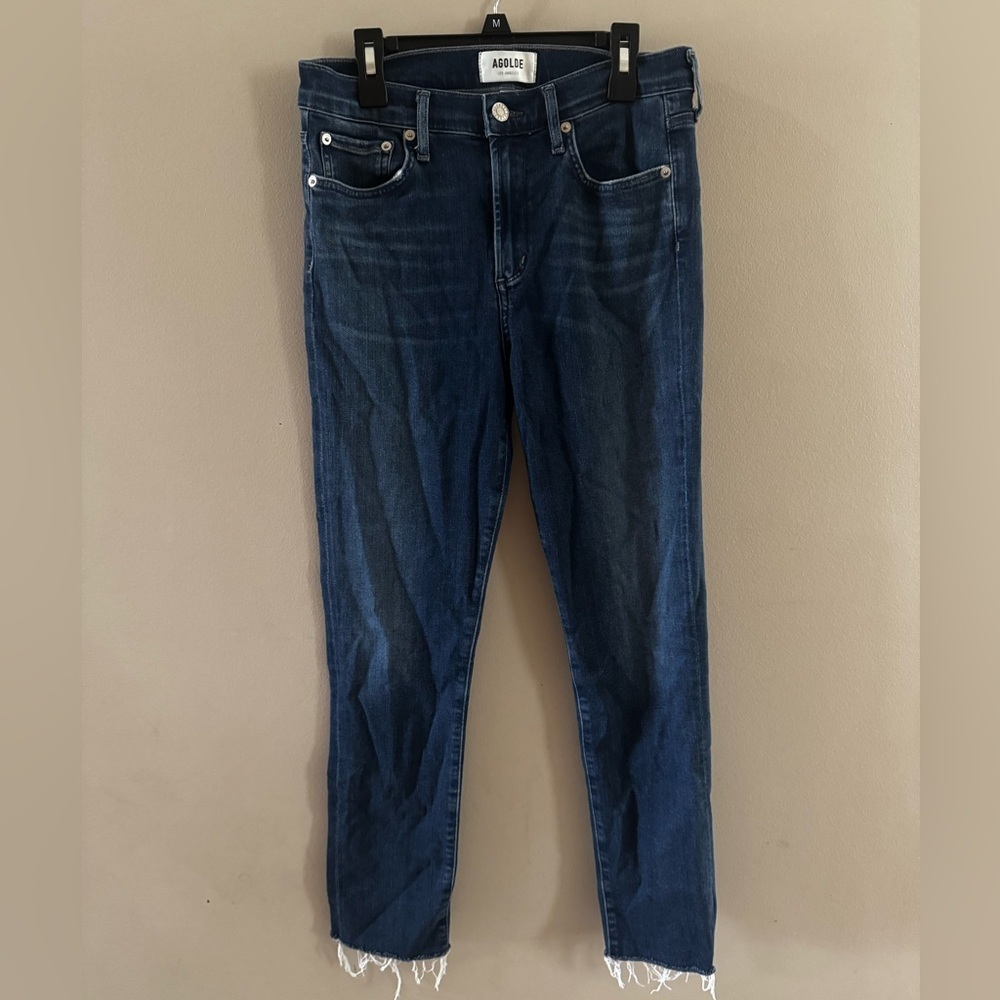 Agolde Sophie high rise crop denim